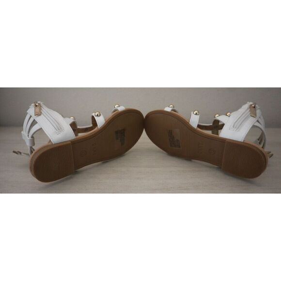 DKNY DKN878-5DD Girl's Sz 13 White/Gold Cassie Dome Gladiator Sandals - Picture 11 of 13